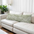thumbnail image 2 of Sage Green Leaves Body Pillow Covers, Vintage Abstract Art Botanical Soft Breathable Throw Pillow Cases with Invisible Zipper, Decorative Pillowcase Pillows Protectors for Sofa Bed Couchair 20"x54", 2 of 9