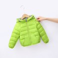 thumbnail image 2 of Kids Jackets for Girls Boys Winter Child Solid Color Hoodie Zipper Coats Keep Warm Jacket Clothes, 2 of 3