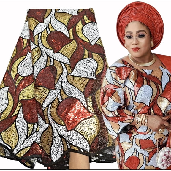 African Lace Net Fabrics Nigerian French Fabric Rope Embroidered and Manual Beading Guipure Cord Lace for Party Wedding 5 Yards