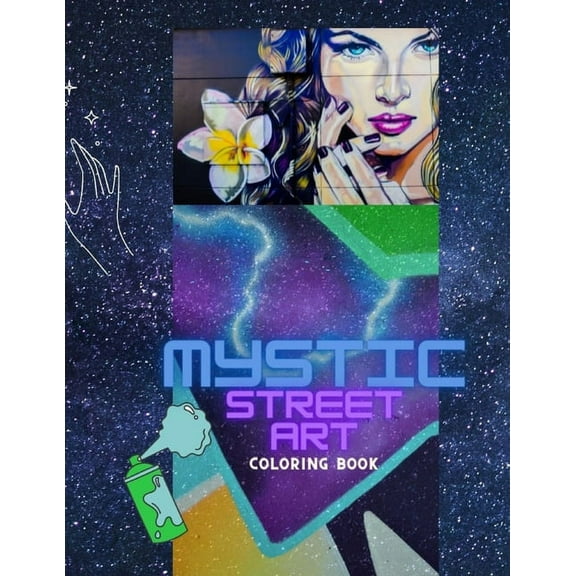 Mystic Street Art Coloring Book (Paperback)