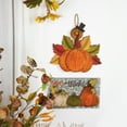 thumbnail image 2 of Northlight Layered Gourds "Give Thanks" 2-D Fall Harvest Hanging Wall Sign - 16.5", 2 of 5