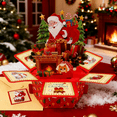 thumbnail image 4 of Lopxenu Musical Christmas Cards, with Lights and Music, Hexagonal Structure Funny Merry Christmas Pop Up Card with Envelope&Blank Insert, Chritmas Gift for Friends, Family and Children, 4 of 12
