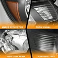 thumbnail image 3 of WEELMOTO Headlights for 2012-2015 Toyota Tacoma, Headlamp Assembly Replacement Black Housing Amber Reflector Left + Right Side, 3 of 8