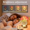 thumbnail image 3 of Purple Artificial Hydrangea Flower Lamp, 3 Color Dimmable Touch Control Night Light, Christmas Birthday Gifts for Women, Artificial Hydrangea Flower Table Lamp Decor Bedroom Bar Coffee Shop Wedding, 3 of 15