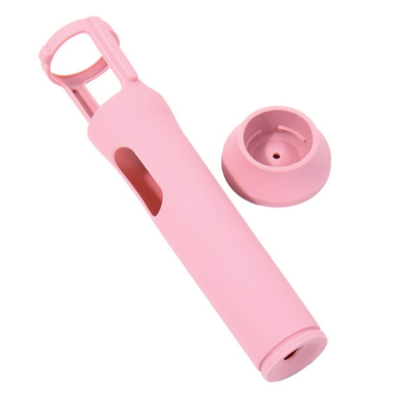 Peggybuy Silicone Case Anti-Rolling Protective Case for JBL PartyBox Wireless Mic (Pink)