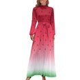 thumbnail image 2 of Vestido largo de sandía, vestido sensual y sexy para mujer, vestido para mujer 2024, 2 of 5