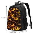 thumbnail image 5 of Daiia Orange Lightning Pattern USB Charging Backpack for Men and Women, Anti-Theft Backpack,Travel Backpack,School Backpack,College Backpack,Laptop Backpack, 5 of 7