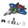 thumbnail image 2 of Avión de control remoto de espuma Avión RC Giro de 360 degree Regalos para niños Portátil Fácil de tres baterías azules, 2 of 9