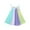 White, variant on FRSASU Kids Dress Outfits ,Girls Summer Rainbow Striped Stitching Dress Princess Dress