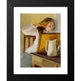 thumbnail image 2 of Magnus Enckell 11x14 Black Modern Framed Museum Art Print Titled - Girl Straightening Her Hair (1902), 2 of 5