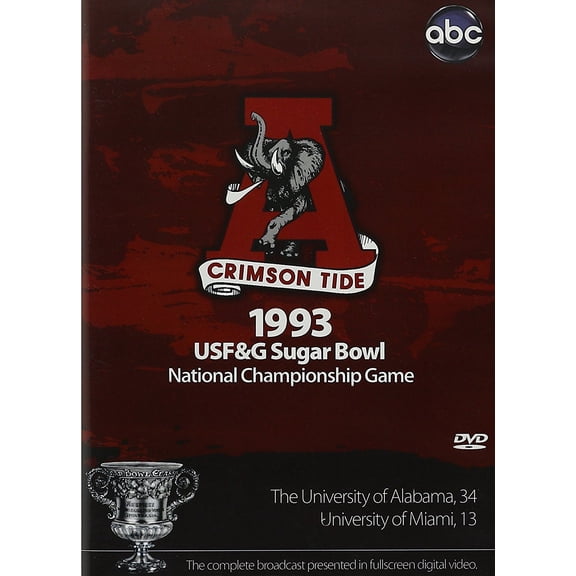 1993 Sugar Bowl Alabama Vs. Miami