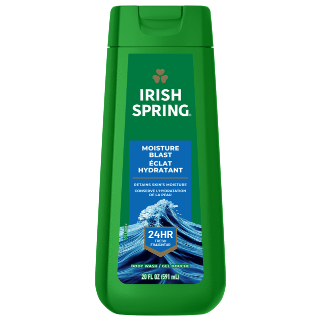Irish Spring Moisture Blast Body Wash for Men, 591 ml Bottle