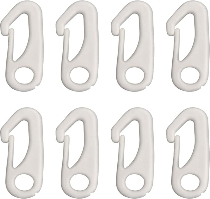 8 PCS Flag Pole Clips Snap Hooks Nylon Flagpole Accessories to Attach