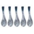 thumbnail image 1 of EeaseMX 5 cucharas de sopa de cerámica, prácticas cucharas de arroz para restaurante, vajilla de cocina, 1 of 8