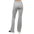 thumbnail image 3 of MOPAS Women's Flat Waistband High Waist Flared Bottom Workout Yoga Pants Leggings, 3 of 4