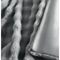 thumbnail image 2 of Brooklyn Loom Bubble Faux Fur 100% Microfiber Polyester  3 Piece King Comforter Set in Grey, All Season, Adult Size, OEKO-TEX Certified, 2 of 11