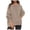 Khaki, variant on Womens Hoodies Plus Size Women's Tops 2025 Fall Eyelet Long Sleeve Crewneck Blouses Quilted Sweatshirts Loose Fit Pullover Shirts(Brown,S)
