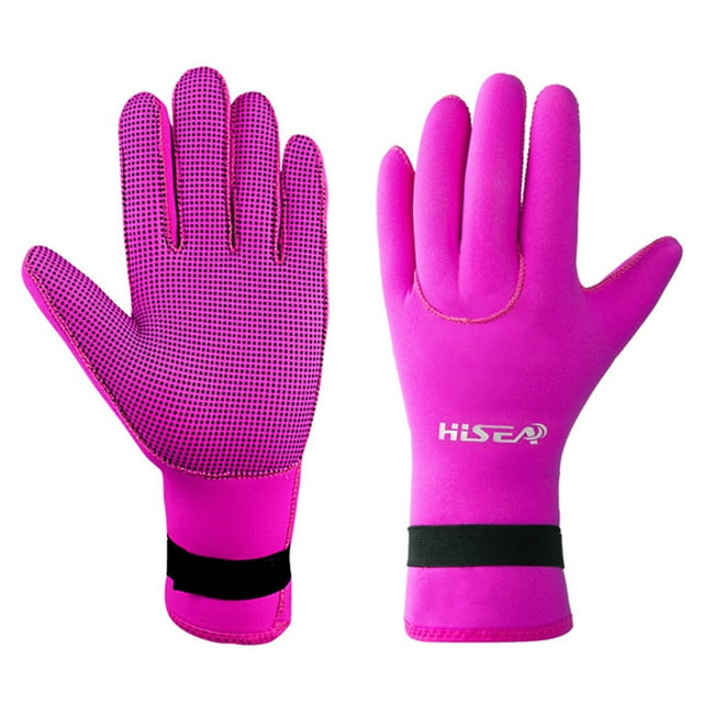 HiSEA Guantes de buceo de neopreno de 3 mm, guantes de esnórquel antideslizantes para hombres y mujeres para esnórquel, natación, surf, vela, kayak, buceo HiSEA Mitones deportivos