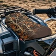 thumbnail image 4 of KUIFORTI Camo ATV Seat Cover Soft All-Weather Protection 4-Wheeler Seat Covers ATV Back Seats Powersports Cushion Covers for Sportsman/Rancher/Foreman/Scrambler/Kodiak/Polaris Scrambler, 4 of 7