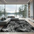 thumbnail image 2 of ODIKA 8'x10' Washable Area Rug Snack Spotted Marbled Abstract Patchwork Bold Motif Cow Inspired Refined for Dining Room, Large Office, Lounge, Non-Slip Chair-Friendly Mat, 2 of 7