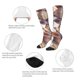 thumbnail image 3 of Fotbe Sea Shells Calcetas Divertidas Estampadas para Hombre y Mujer, Calcetas de Algodón hasta la Rodilla para Caminar, Correr, Enfermería y Embarazo, 3 of 6
