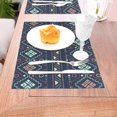 thumbnail image 5 of XMXT 1 Pcs Woven Placemats, Aztec Nation Tribal Patterns Stain Resistant Anti-Skid Placemat for Kitchen Table, 12 x 18 inches, 5 of 6
