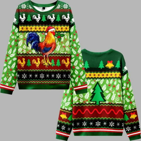 Christmas Chicken 3D Christmas Sweater