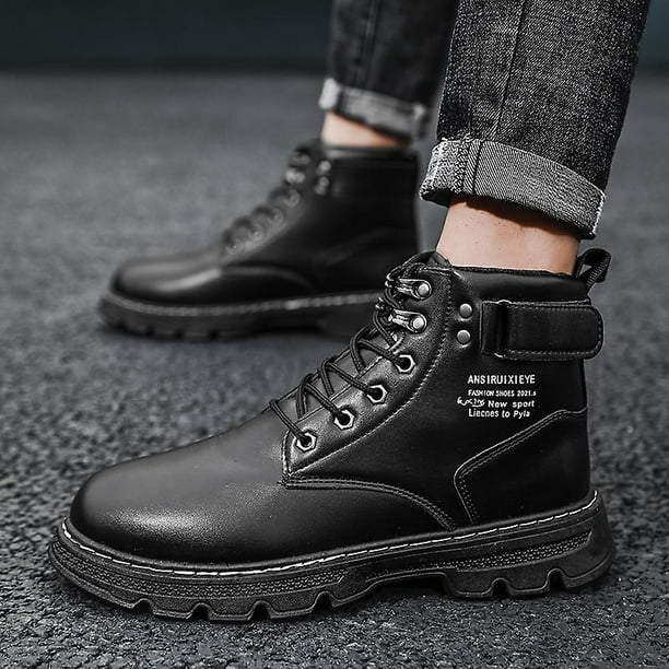 Low heel martin best sale boots