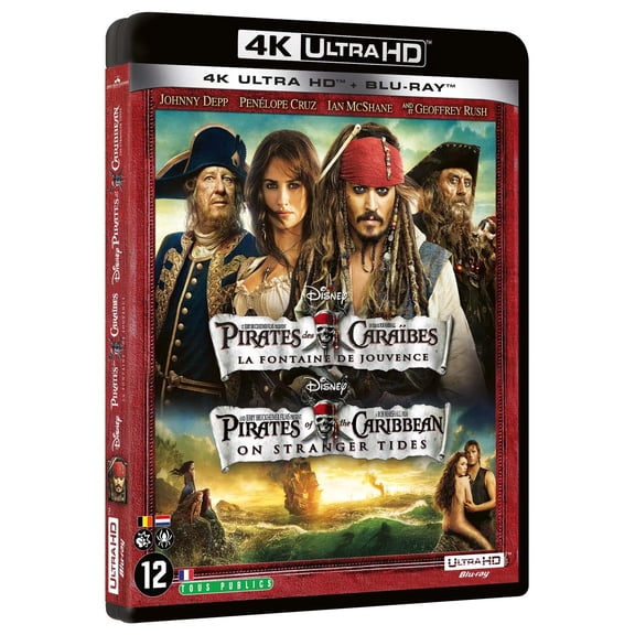 Pirates des caraïbes 4 : la fontaine de jouvence 4k ultra hd (4K Ultra HD) Johnny Depp
