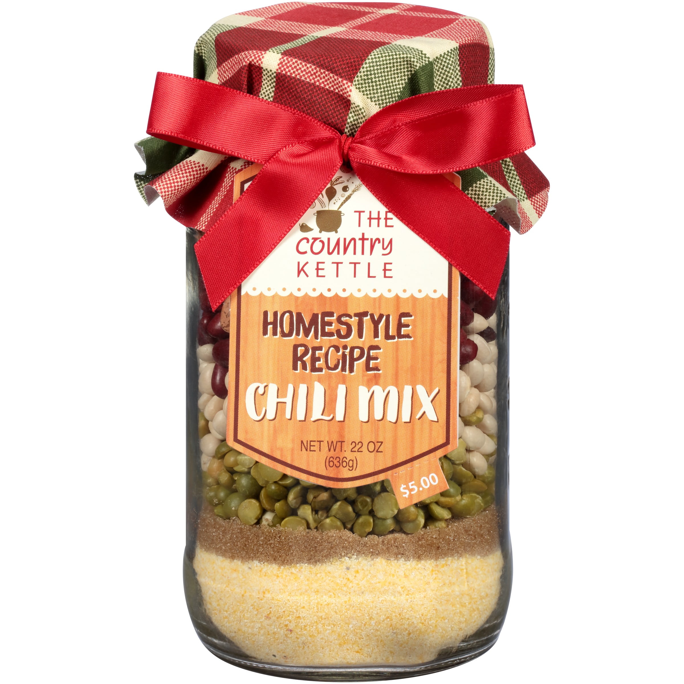 The Country Kettle Holiday Soup Glass Jar, 22 Oz.