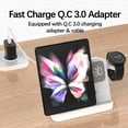 thumbnail image 6 of Digital Alarm Clock 3 in 1 Multifunctional Wireless Charger Compatible with Huawei/iPhone/Samsung Phone Watch Earphone Fast and Safe Charging With LED Night Light, 6 of 10