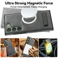 thumbnail image 3 of Nalacover Magnetic for Galaxy S23 Case with Invisible Stand[Compatible with MagSafe][Military Drop Protection] Shockproof Slim Phone Cover Compatible with Samsung Galaxy S23, Gray, 3 of 9
