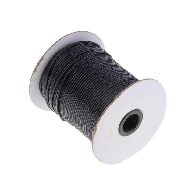 pitrice 80 Meters 2mm Waxed Cord Beading DIY Leather Craft DIY Jewelry Making Necklace Thread Thread Navy Blue