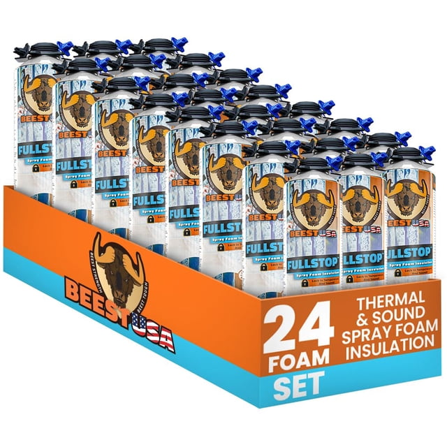 Aislante de espuma en spray BEEST FullStop, paquete de 24, 26.8 oz