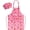 Purple, variant on Strawberry Apron with Pockets, Polyester for Cooking, Painting & Baking, Adjustable , 17.7x23.2 Inches