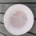 thumbnail image 3 of EeaseMX 1 juego de kit de playa para niños, adorable bolso bandolera con sombrero de paja para niñas (rosa), 3 of 7