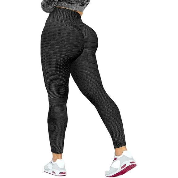 COMFREE Womens Anti Cellulite High Waisted Yoga Pants Tummy Control Scrunched Booty Leggings Workout Running Butt Lift Textured Tights