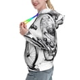 thumbnail image 2 of Haiem Capybara Riding Bicycle for Women's Fashion Hoodies & Sweatshirts with Kangaroo Pocket,Hooded Sweatshirt with Eye-catching Drawstrings-Large, 2 of 7