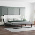 thumbnail image 6 of Emma + Oliver King Size Four Panel Wooden Adjustable Headboard Only in White, 6 of 10