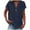 A-Navy, variant on MuXiKeJi Clothes Tops for Women Summer V-Neck Tie Front Peasant Blouses Casual Puff Sleeve Loose-Fit Flowy Shirts Beach Vacation
