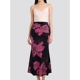 thumbnail image 6 of Women'S Fishtail Skirt Elegant Floral Ruched Skinny Bodycon Ruffle Long Skirts Glitter S, 6 of 8