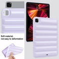 thumbnail image 4 of Allytechgroup Shockproof Case for Apple iPad Pro 11 Inch 2024, Wave Bubble Style Protective Cover Soft TPU Back Shell with Raised Edges for Camera & Screen, Lightpurple, 4 of 7