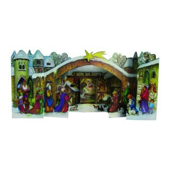 3D Christmas Nativity German Advent Calendar