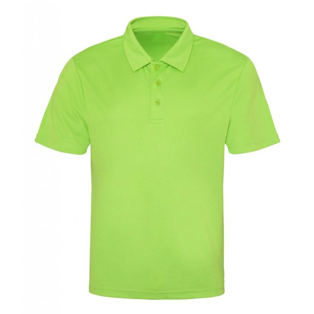 Just Cool - Polo liso de deporte para hombre/caballero (Verde eléctrico)