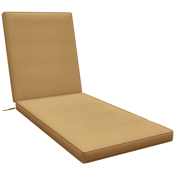 Outsunny Outdoor Seat Cushion for Lounge Chair with Machine Washable Cover