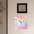 thumbnail image 3 of 10 Inch Wall Clock Battery Operated Silent Clock Decorative for Office, Kitchen, Outdoor, Living Room，Galaxy Unicorn Pastel Rainbow Creative, 3 of 4