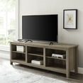 thumbnail image 4 of 70 inch Wood Media TV Stand Storage Console in Grey Wash, 4 of 6