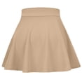 thumbnail image 3 of Girls Skirts Pleated School Uniform Mini Skirts for Kids Casual Elastic Waist Skirts Children's Solid Loose Skirt 4-15 Years, 3 of 8