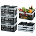 thumbnail image 1 of VEVOR Panier de Courses Pliable Portable 3 Pcs 25L avec Poignée, 1 of 9