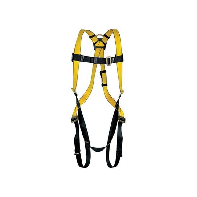Safety Works 2898286 400 lbs Unisex Polyester Adjustable Safety Harness, Yellow